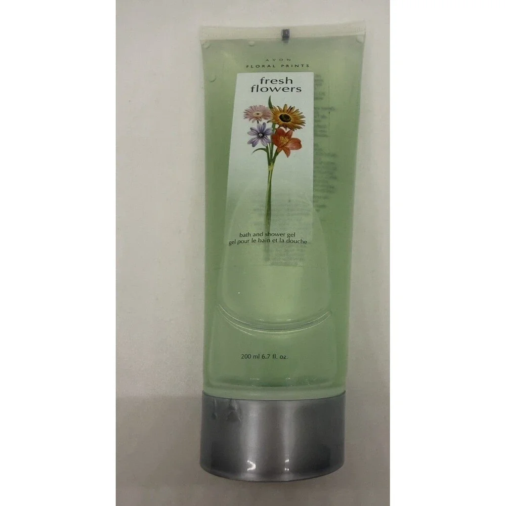 AVON Floral Prints‎ Bath Shower Gel Fresh Flowers 6.7 Oz 200mL Retired New 2006